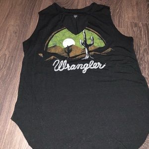 Wrangler cut off tee